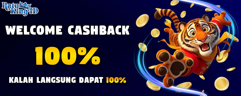 Welcome Cashback 100% TO x5 - Kalah langsung dapat